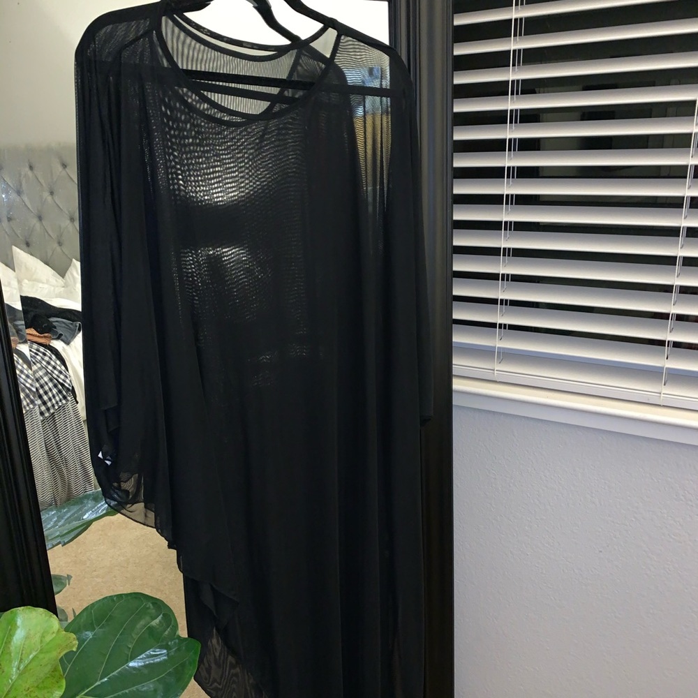 Asymmetrical swim cover up